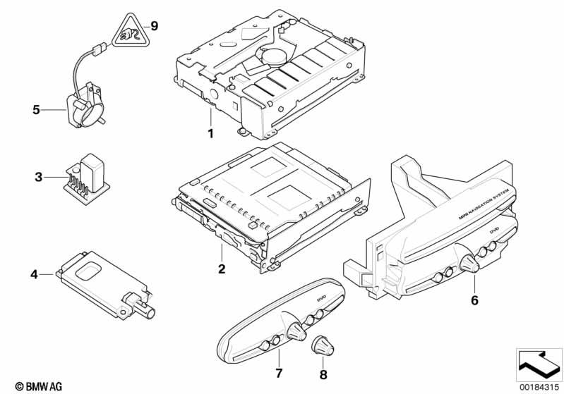 Genuine CD Unit Player Front Protective Cover 65 83 9 133 789