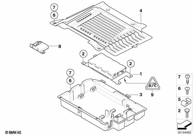 Genuine Trunk Multifunction Storage Box LH 65 90 2 752 447
