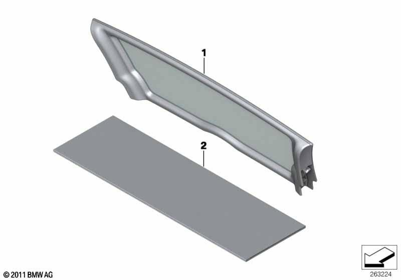 Genuine Wind Deflector 54 34 2 758 886
