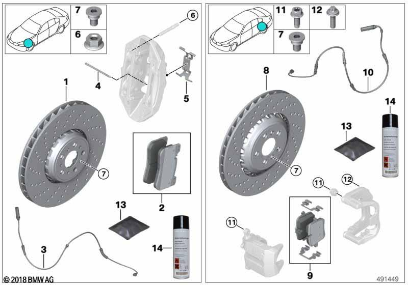 Genuine Rear Right Left Brake Pads Repair Kit S4007 Replacement 34 21 2 284 466