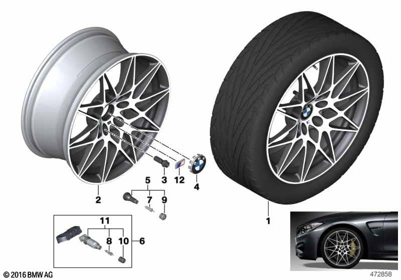 Genuine 20" Wheel Rim Light Alloy Ferric Grey 10Jx20 ET:40 36 11 2 287 501