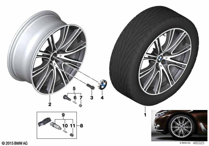 Genuine 20" Wheel Rim Light Alloy Ferric Grey 10Jx20 ET:41 36 11 7 850 584
