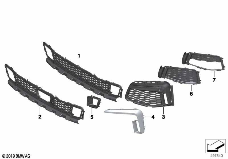 Genuine Front Left Passenger Side NS Duct Cooling Brake Trim M 51 11 8 076 413