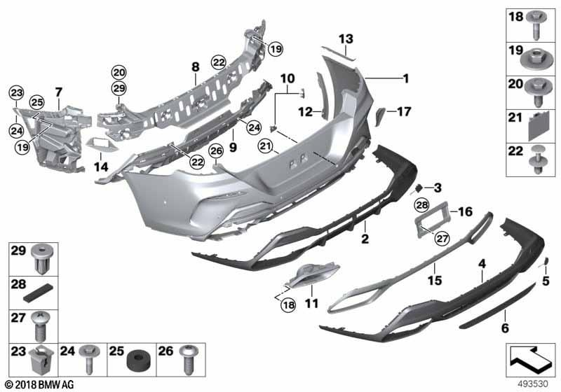 Genuine Right Driver Side OS Exhaust Tail Pipe Trim Tailpipe 51 12 8 093 898