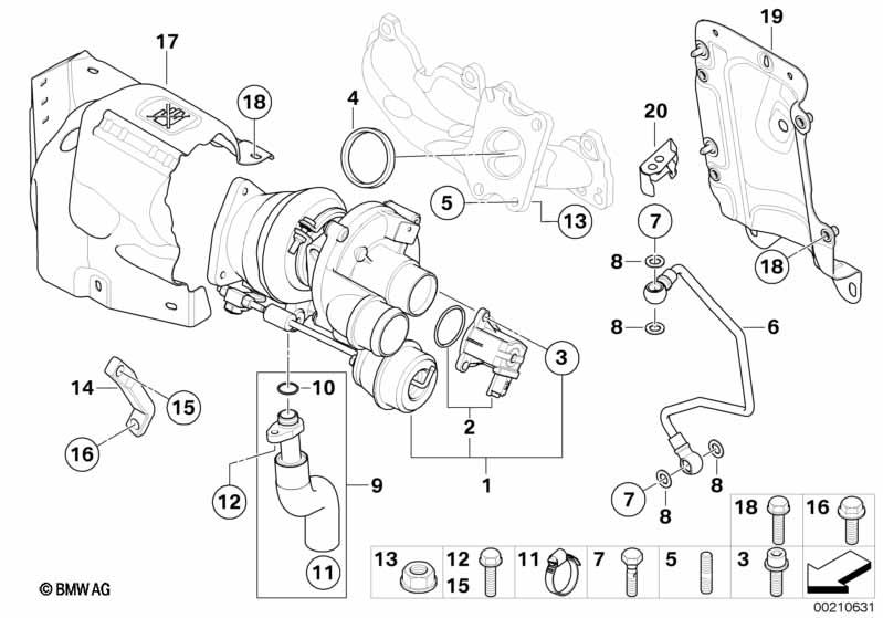 Genuine Return Pipe Hose Line Car Replacement Spare Part 11 65 8 617 069