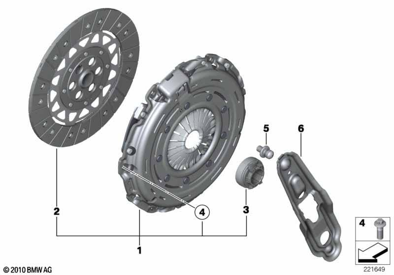 Genuine Transmission Clutch Release Fork Lever Replacement 23 11 7 568 467