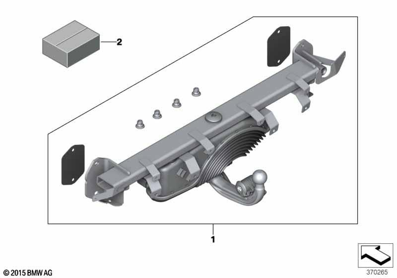 Genuine Tow Hitch Bar Electrical Additional Parts Retrofit Kit 71 60 2 468 520