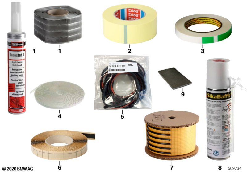 Genuine Low Friction Adhesive Tape B=15mm 33m Long 83 19 9 407 798