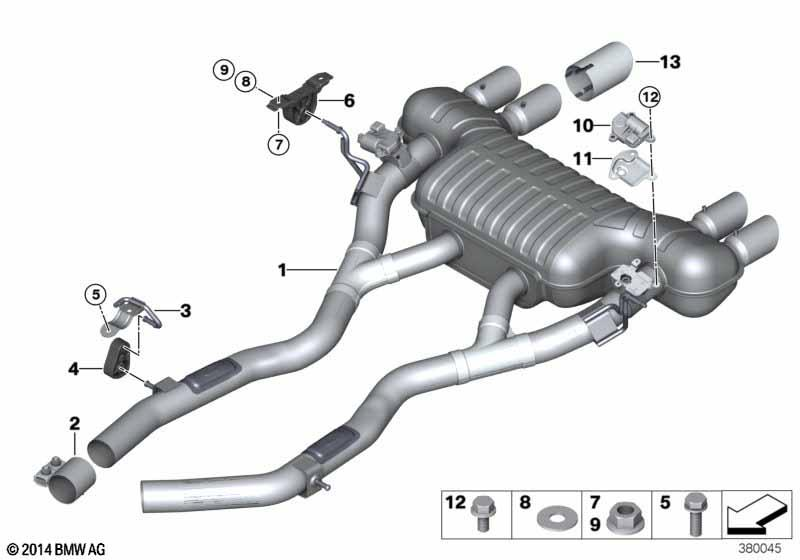 Genuine Exhaust Tail Pipe Trim Chrome Tailpipe Replacement 18 10 7 848 537