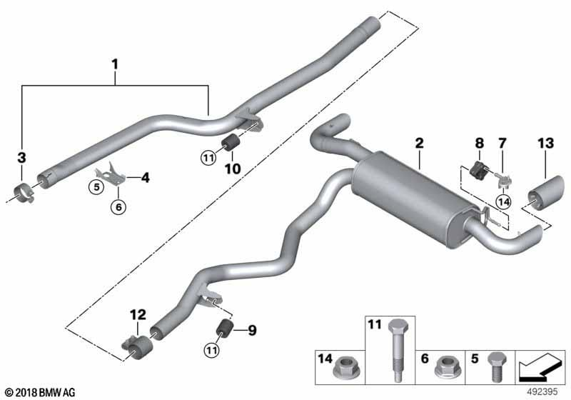 Genuine Exhaust Tail Pipe Trim Chrome Tailpipe Replacement 18 30 8 667 479