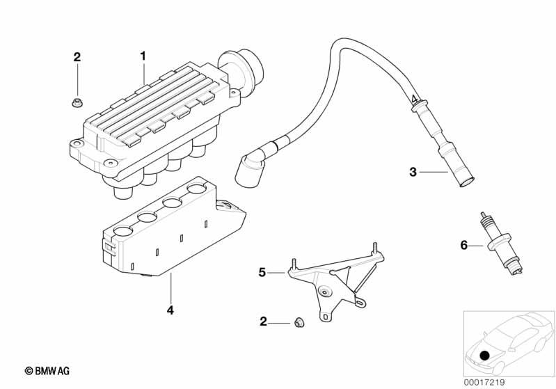Genuine Ignition Wire/Lead/Cable 12 12 1 709 206