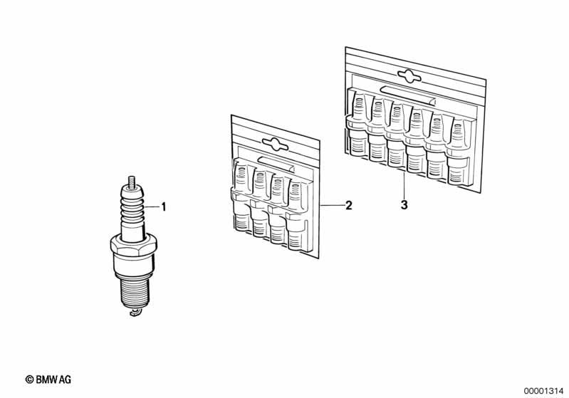 Genuine Ignition Spark Plug W7DC 12 12 9 062 594