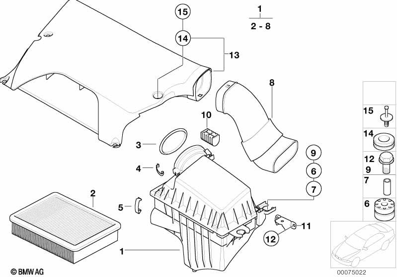 Genuine Air Intake Silencer Muffler 13 71 7 503 559