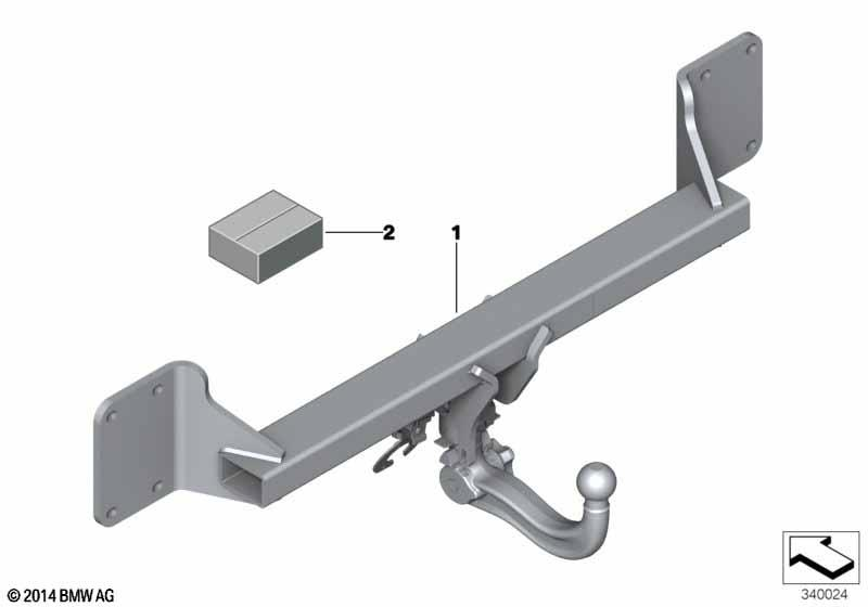 Genuine Trailer Tow Hitch Electric Additional Parts Retrofit Kit 71 60 2 287 213