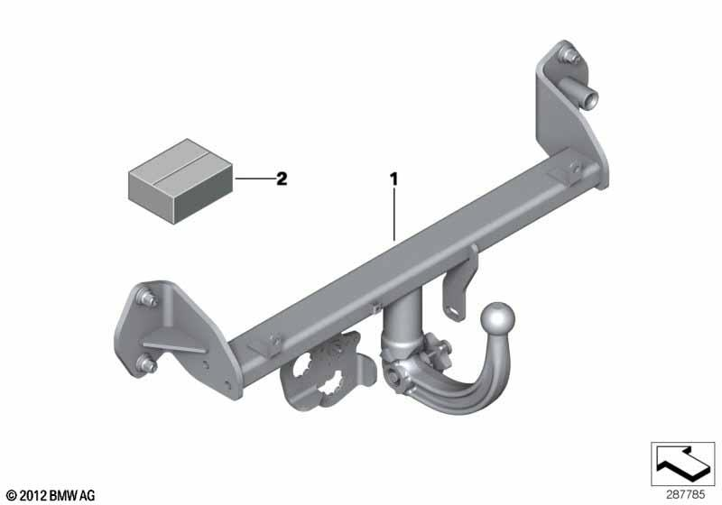 Genuine Trailer Tow Hitch Electric Additional Parts Retrofit Kit 71 60 2 289 552