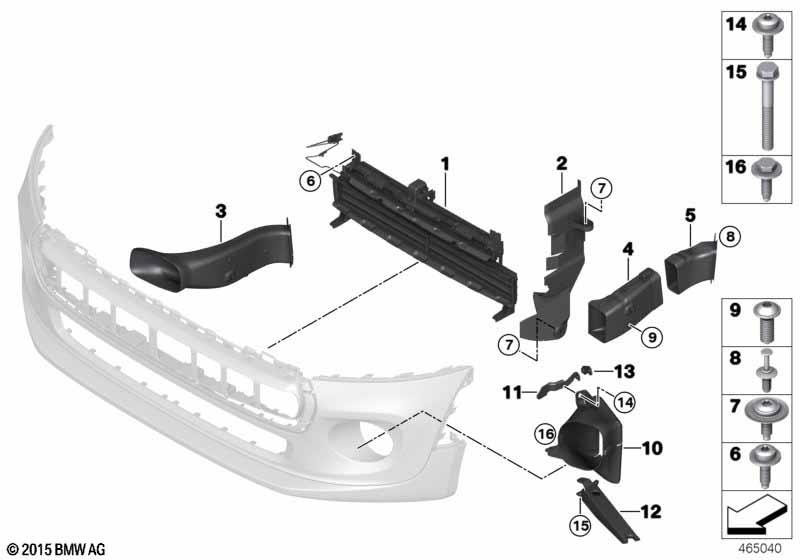 Genuine Air Duct With Flap Control Car Replacement Spare Part 51 11 7 339 096