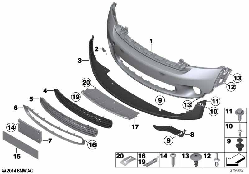 Genuine Front Left Passenger Side NS Wheel Arch Pressure Lip 51 11 9 802 643