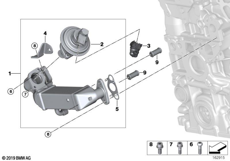 Genuine Emission Reduction Cooling Hose Pipe Line Union 11 71 7 799 853