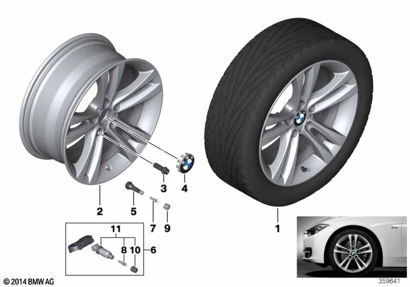 Genuine 18" Wheel Rim Light Alloy Ferric Grey 8.5Jx18 ET:47 36 11 6 868 378
