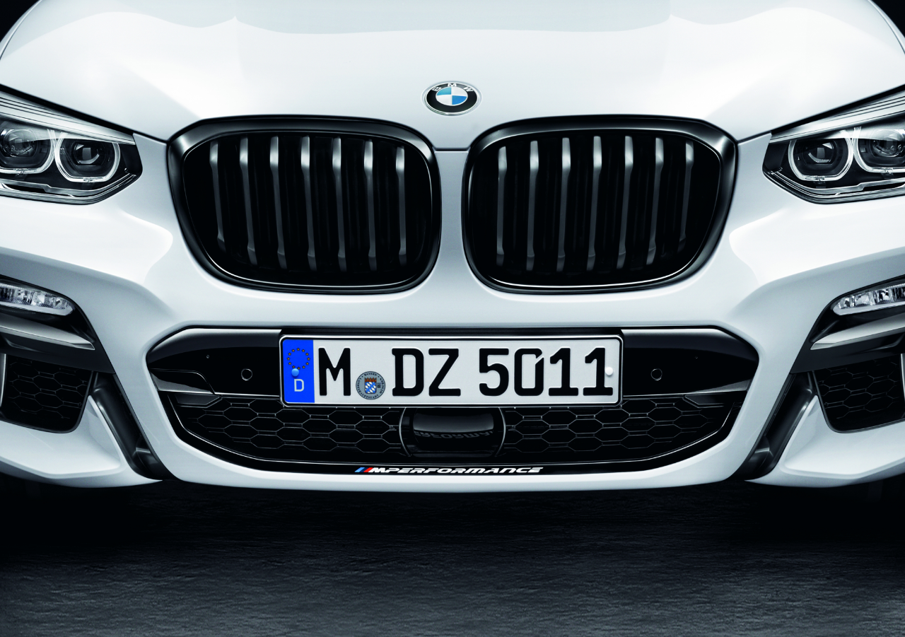 Genuine Front Foil Wrap Black High Gloss M Performance 51 14 2 456 203