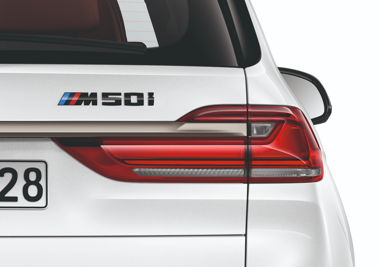 Genuine Car Lettering Emblem Badge Logo Black Painted M50I 51 14 2 472 845