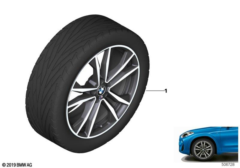 Genuine 19" RDCi Wheel Tyre Set Summer Orbit Grey 225/45R19 96W 36 11 5 A14 3D1