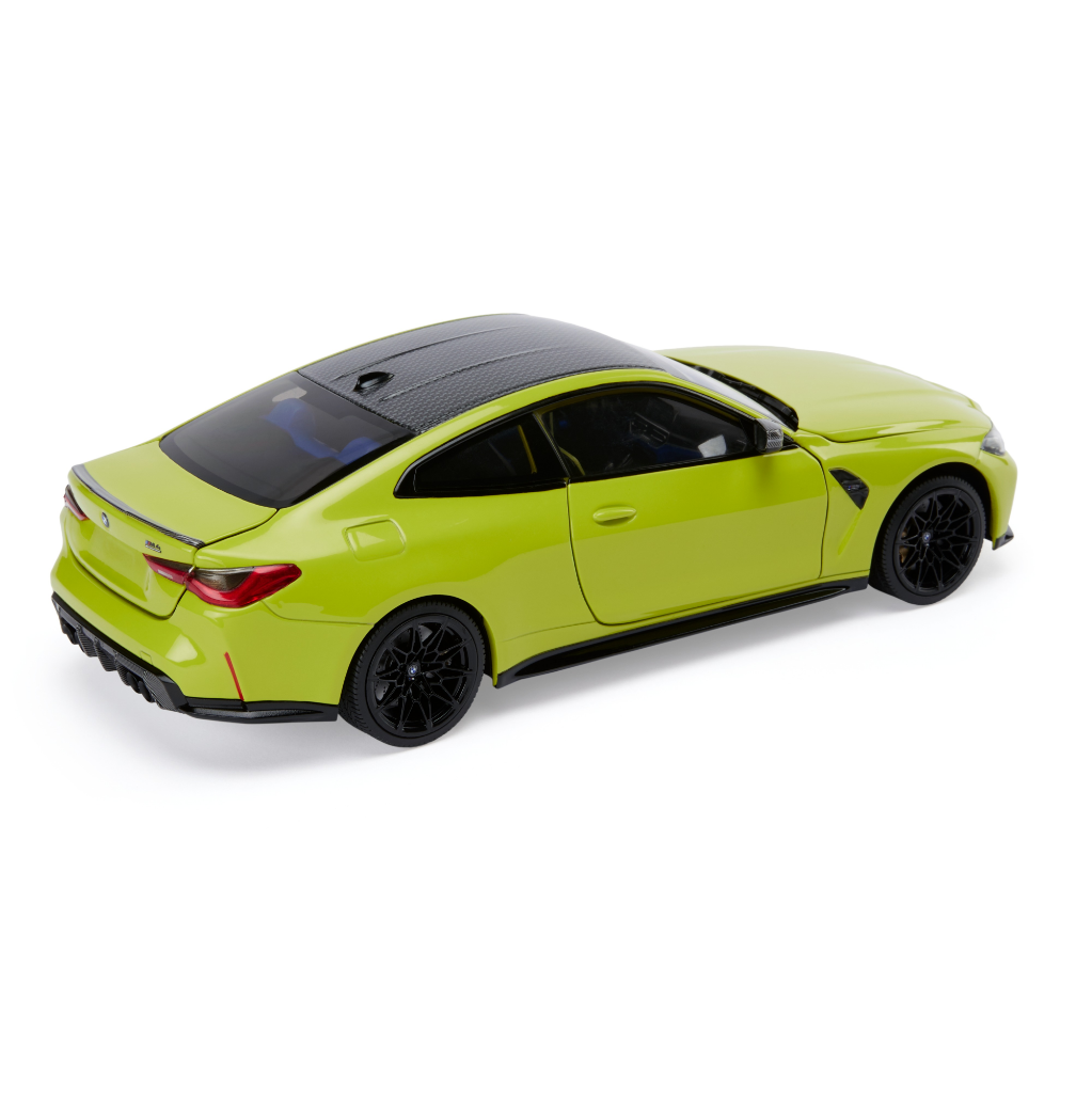Genuine Miniature Car Model M4 G82 Yellow Toy 1:18
