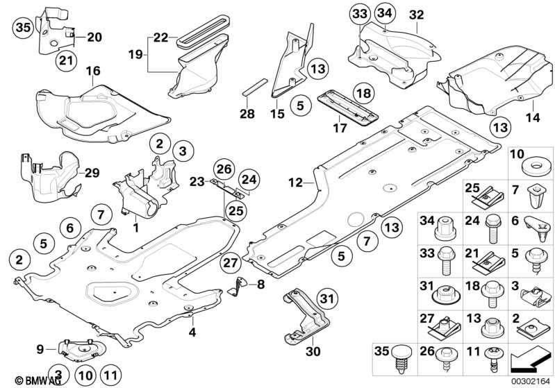 Genuine Underfloor Coating Center Transmission Belly Pan 51 75 7 180 521