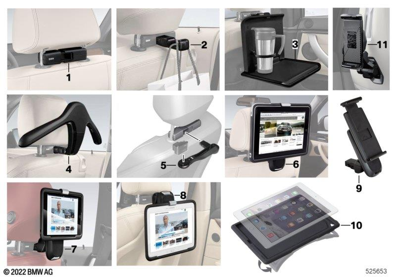 Genuine Tablet Holder Pro Phone Mount Travel Comfort System 51 95 5 A4D A75