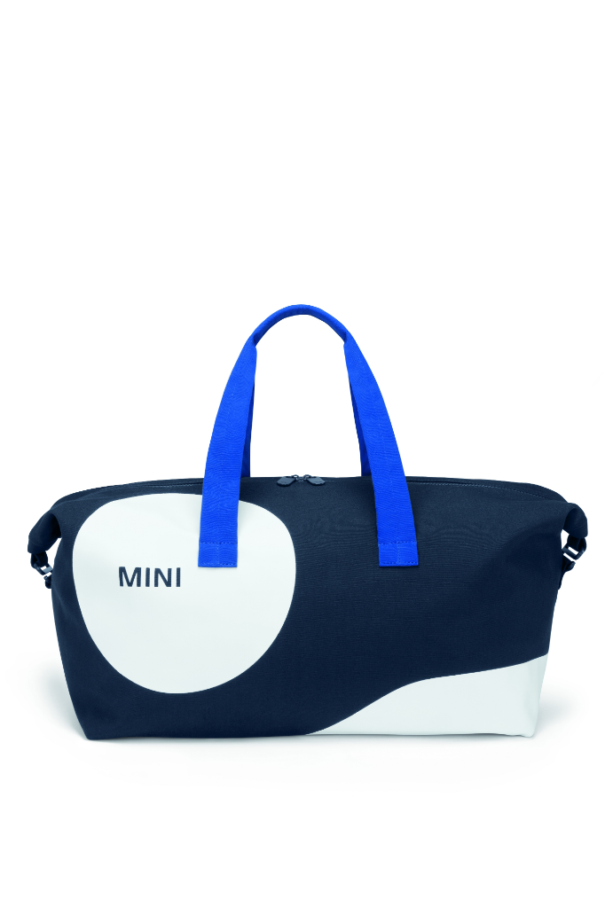 Genuine Duffle Bag Car Face Detail Indigo White Blazing Blue Zip Pocket 80 22 5 B32 0D2