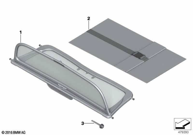 Genuine Smoke Air Rain Wind Deflector Replacement Spare 54 34 7 358 171
