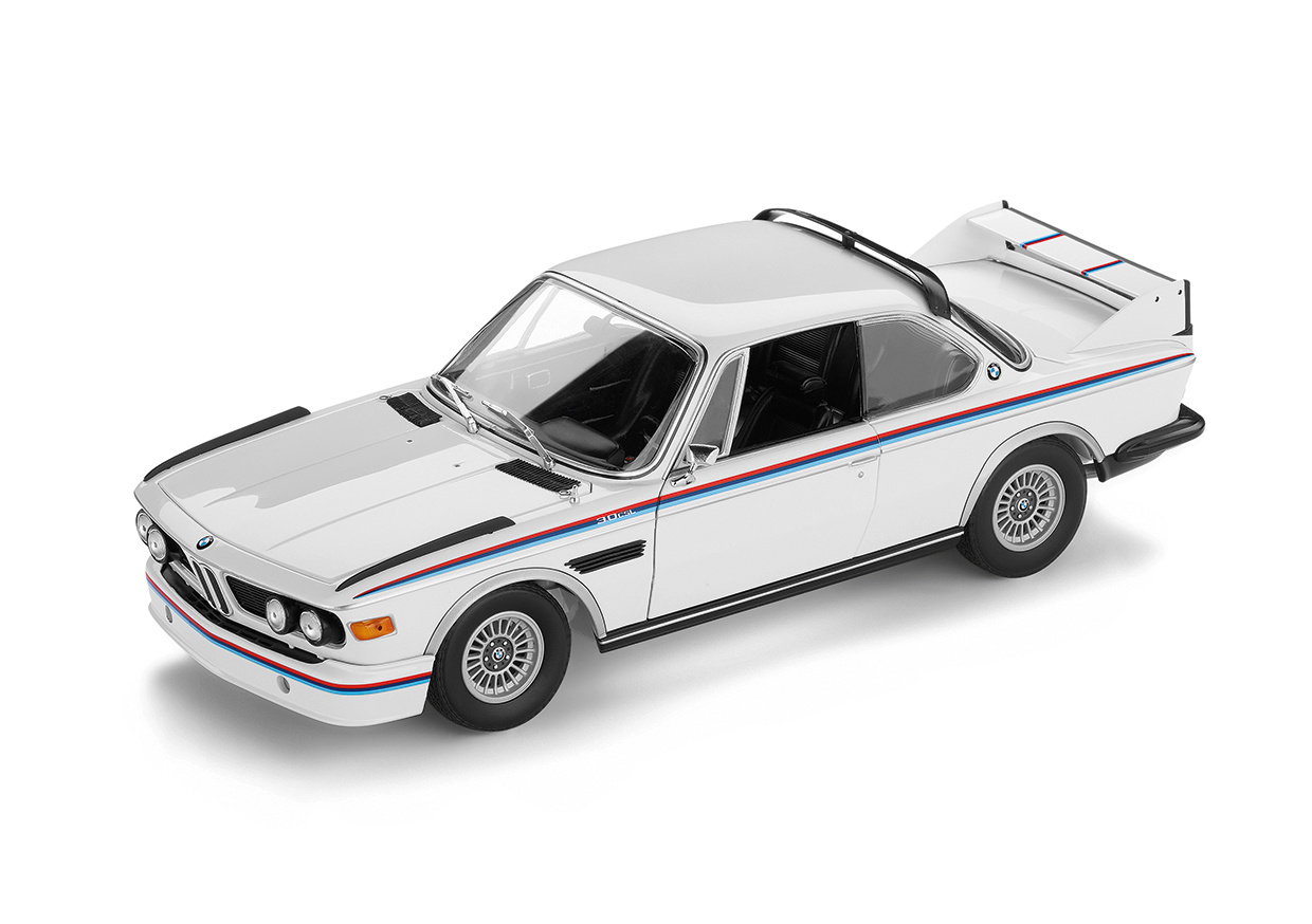 Genuine Car Model Miniature 3.0 CSL White Diecast 1:18