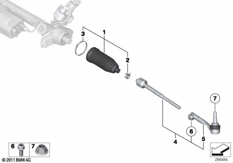 Genuine Right Driver Side OS Offside Ball Joint Steering Spare 32 10 6 767 782