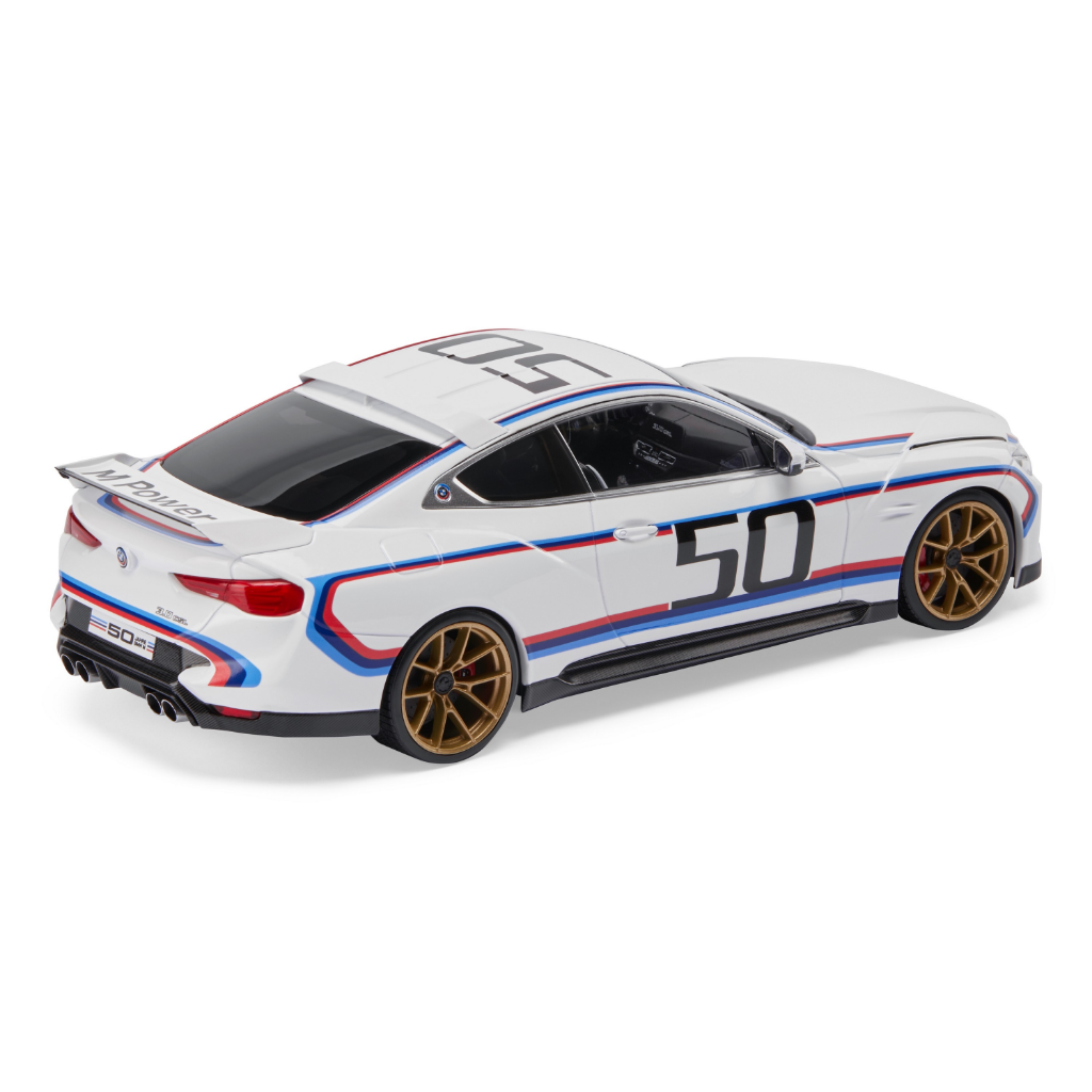 Genuine Car Model Miniature CSL BJ 2022 White 1:18