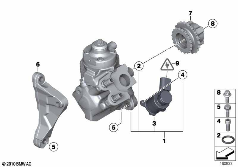 Genuine High Pressure Fuel Pump N47 Replacement Spare Part 13 51 7 824 477