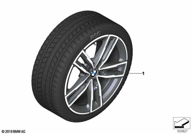 Genuine 17" RDC Wheel Tyre Set Winter Ferric Grey 225/45R17 91H 36 11 2 471 503
