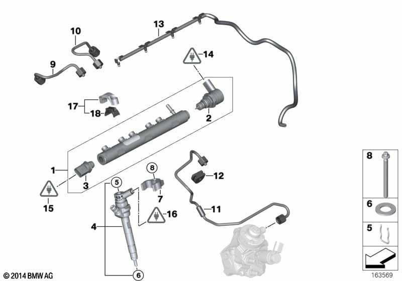 Genuine Fuel Injector Nozzle Copper Gasket Seal Shim Ring 13 53 2 247 156