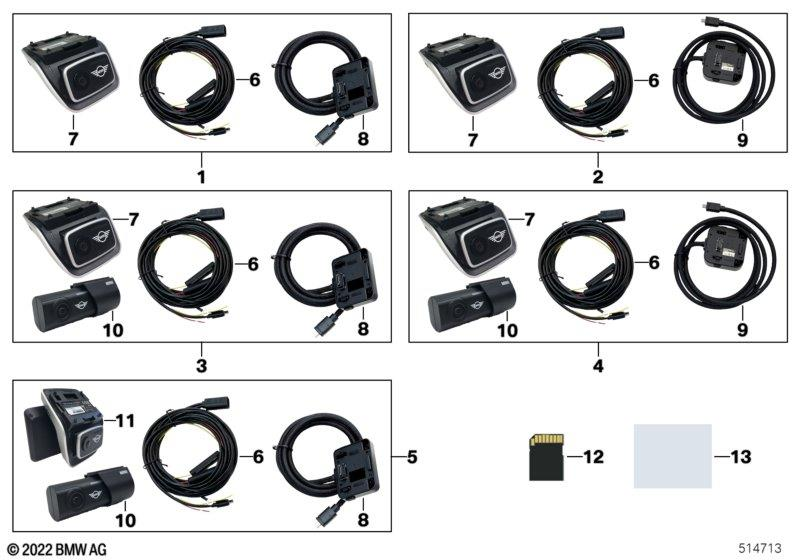Genuine MINI Advanced Car Eye 3.0 Pro Complete Set 31?22?7cm 66 21 5 A44 4A3