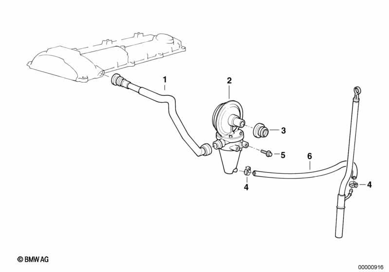 Genuine Pressure Regulating Engine Crankcase Valve Oil Separator 11 15 1 703 484
