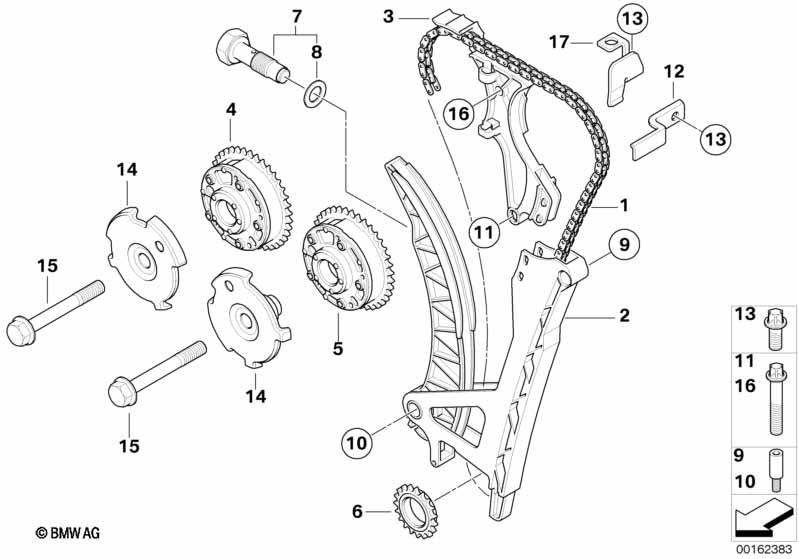Genuine Adjustment Unit For Inlet Camshaft Intake Phaser 11 36 7 500 032
