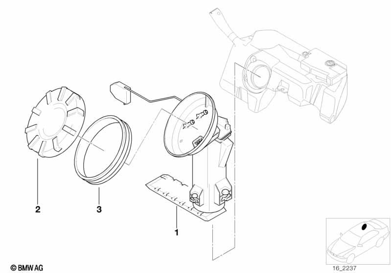 Genuine Fuel Pump 16 14 2 229 672
