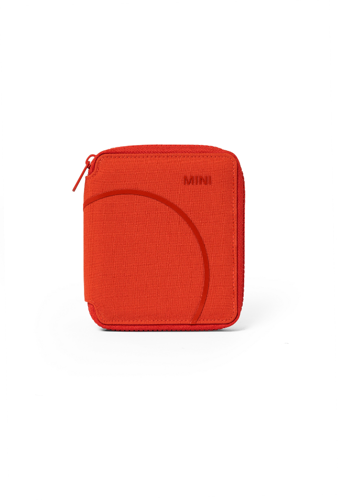 Genuine Wallet Outline Print Rebel Red Zip 4 Card Slots Coin Pocket 80 21 5 B32 0C2