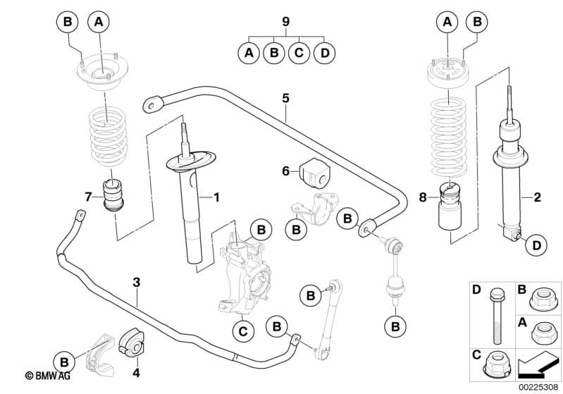 Genuine Front Additional Damper Suspension Replacement Spare 31 33 7 905 316