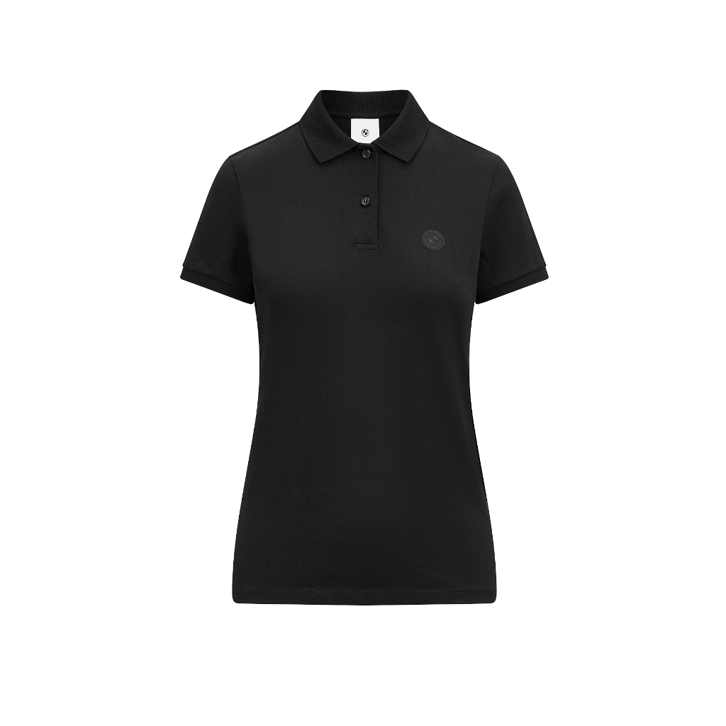 Genuine Womens Ladies Polo Shirt Black Cotton Tee Top T Shirt Short Sleeve