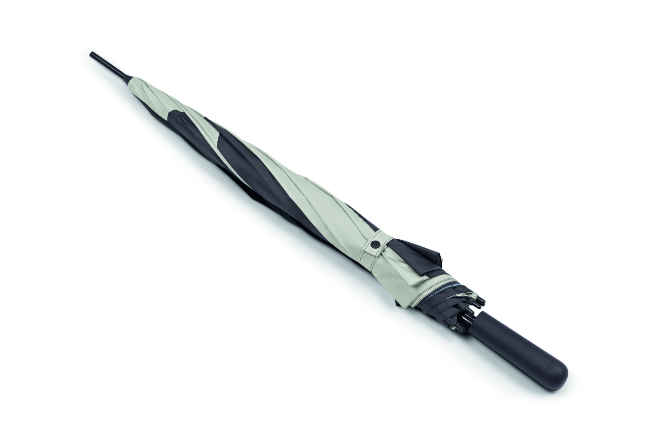 Genuine Umbrella Walking Stick Car Face Detail Black Grey Push Button 80 23 5 B32 0F6