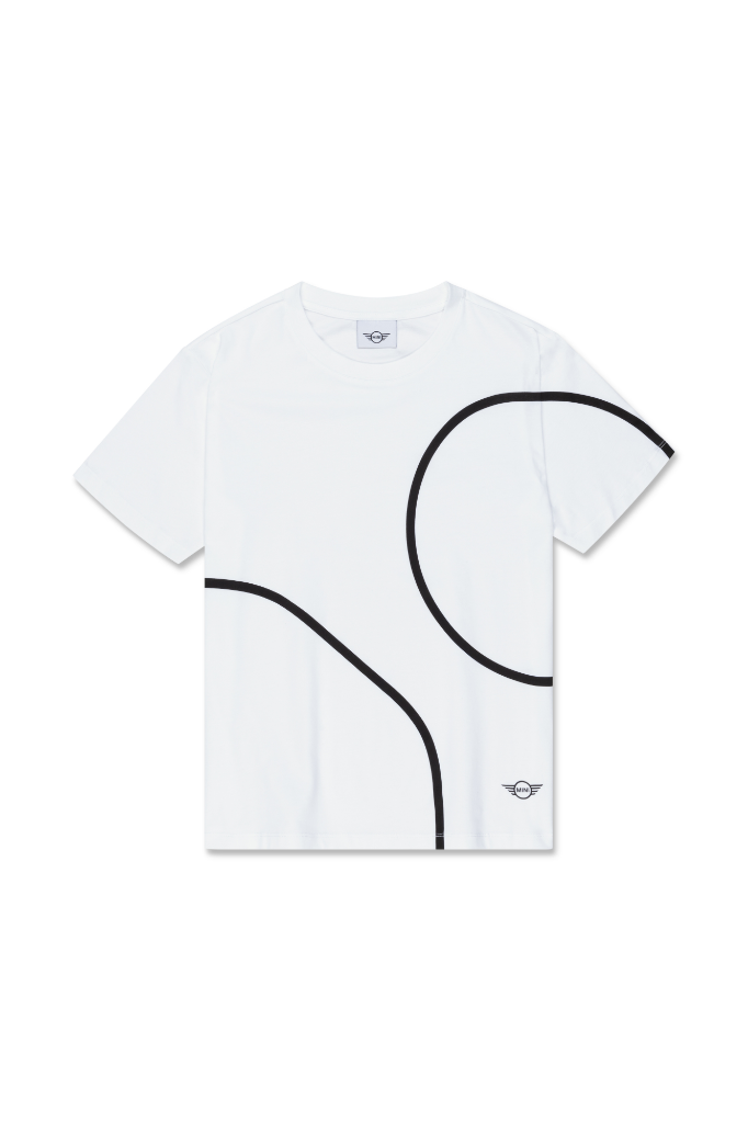 Genuine Womens Ladies T Shirt Tee Top Outline Print Cotton White Black