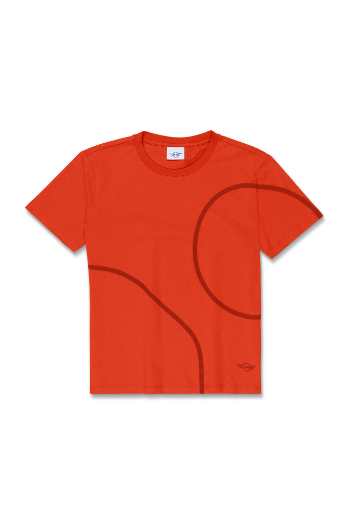 Genuine Womens Ladies T Shirt Tee Top Outline Print Cotton Rebel Red