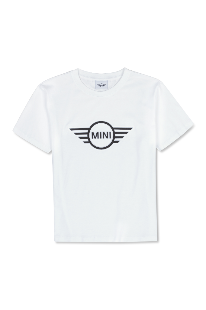 Genuine Womens Ladies T Shirt Tee Top Wing Logo Embossed White Black