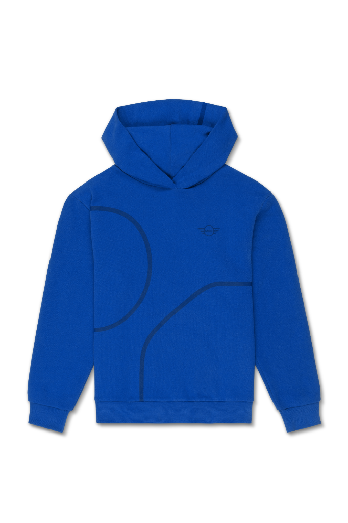 Genuine Womens Ladies Hoodie Sweatshirt Outline Print Blazing Blue