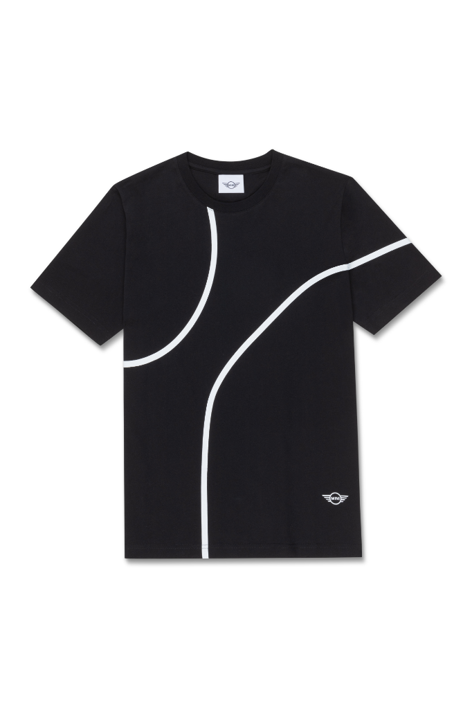 Genuine Mens T Shirt Tee Top Outline Print Wing Logo Cotton Black White